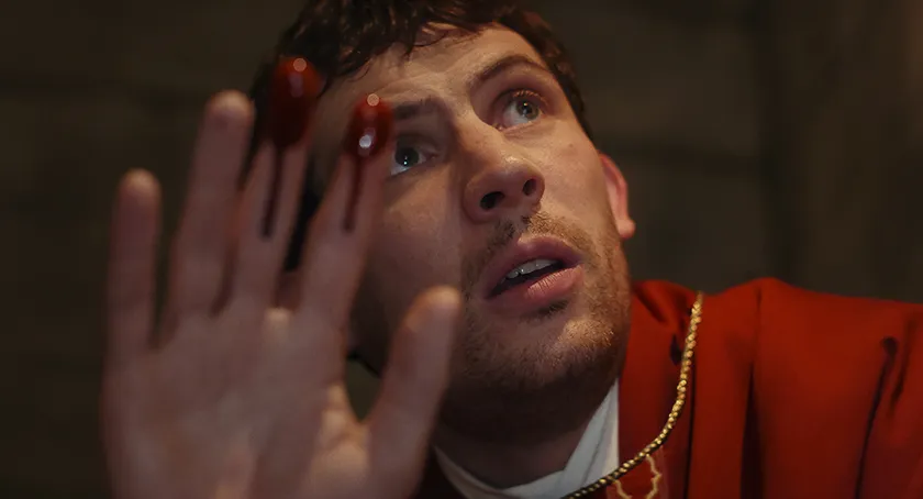 Josh O'Connor in Wake Up Dead Man: A Knives Out Mystery