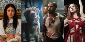 Stills from Oh Hi!, Good Boy, Sinners and Suspiria, four of the 10+ movies to watch on Halloween 2025 this year according to Loud And Clear Reviews