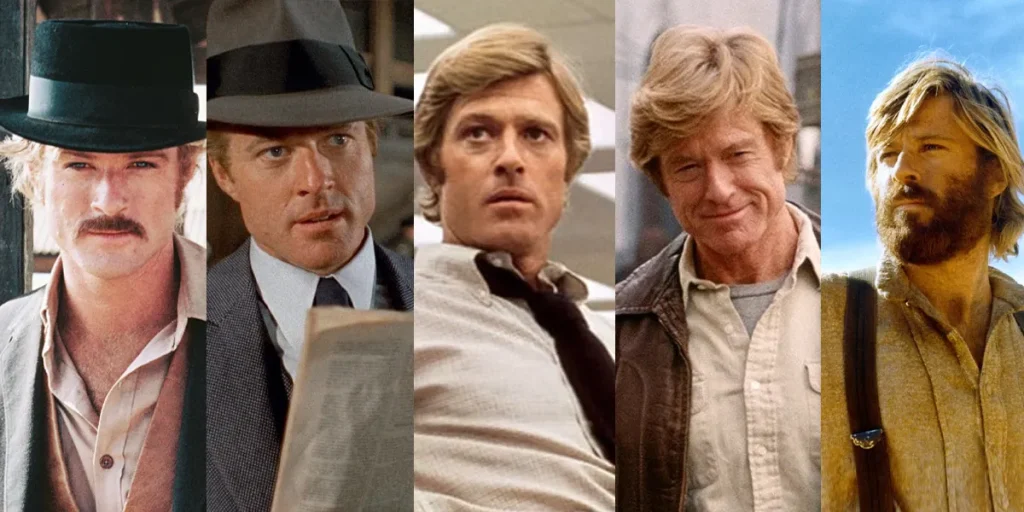 Stills from five of the 10 Essential Robert Redford Performances according to Loud And Clear Reviews