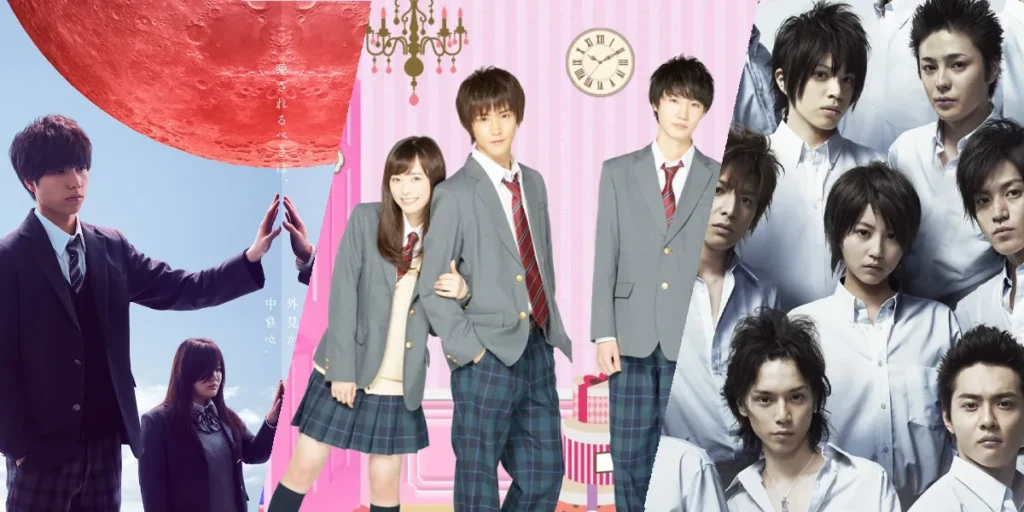 Stills from three college j-dramas now available on Netflix