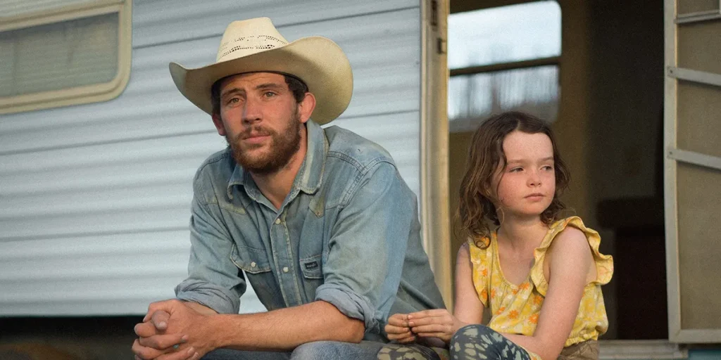 Josh O'Connor and Lily LaTorre in Rebuilding