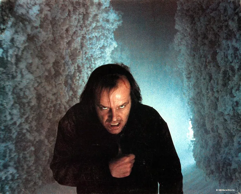 Jack Nicholson in The Shining, one of the Top 15 best Stephen King Movies ranked from worst to best by Loud And Clear Reviews