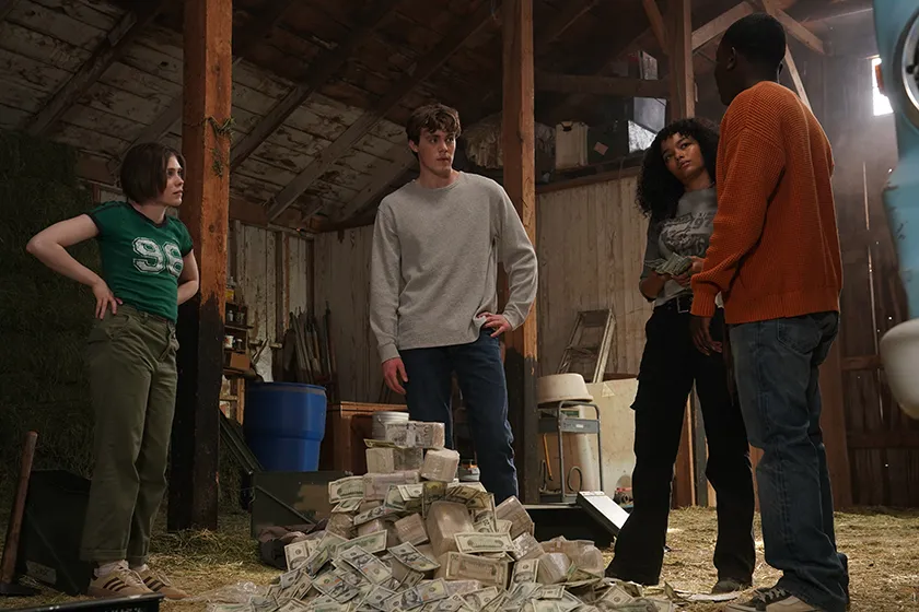 Sophia Lillis, Jack Champion, Whitney Peak and Zaire Adams in Trap House (2025)