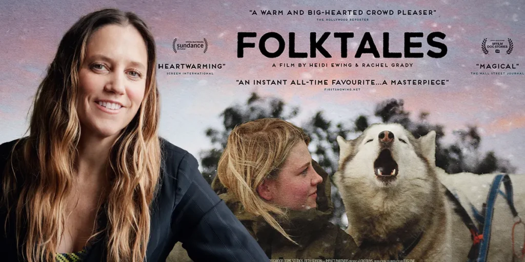 Director Heidi Ewing, whom we interview, and a still from the movie Folktales