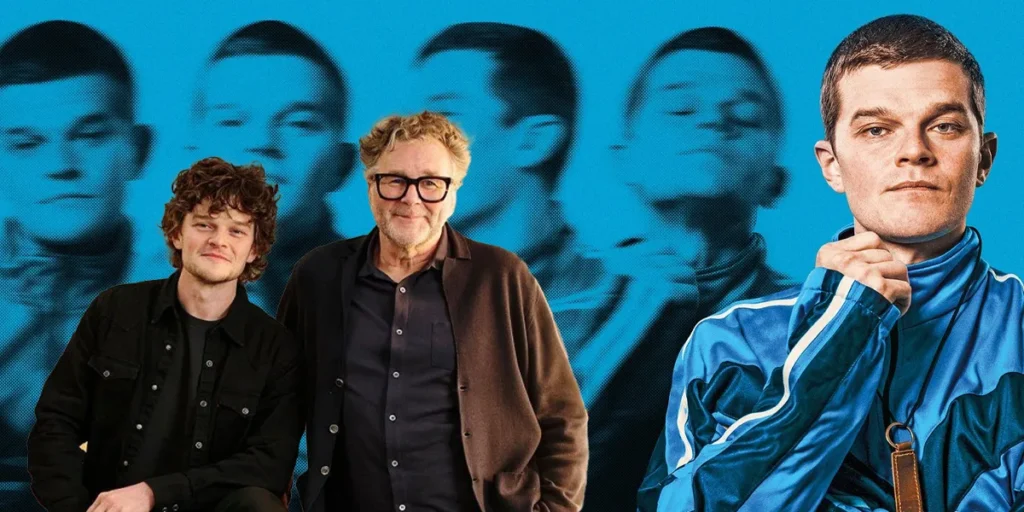 Kirk Jones and Robert Aramayo, whom we interview, and the poster for I Swear