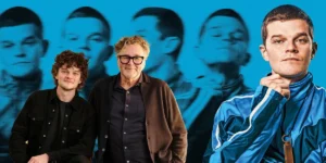 Kirk Jones and Robert Aramayo, whom we interview, and the poster for I Swear