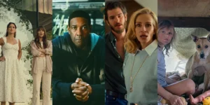 Stills from Splitsville, Highest 2 Lowest, After the Hunt and Don't Let's Go to the Dogs Tonight, four of the overlooked and underrated movies of 2025 according to Loud And Clear Reviews
