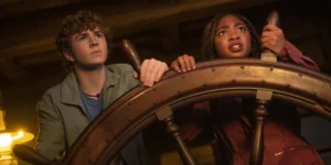 Walker Skobell and Leah Jeffries in Season 2 Episode 4 of Percy Jackson and the Olympians
