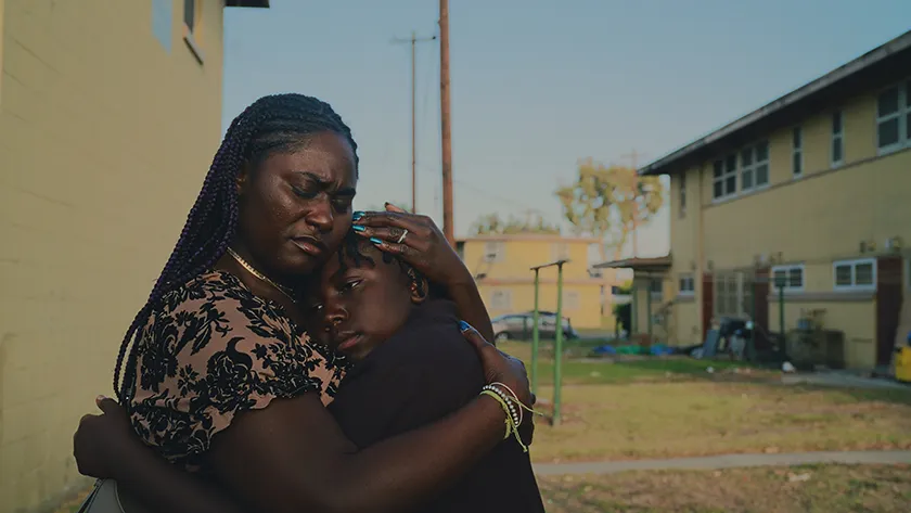 Danielle Brooks and Bodhi Dell in If I Go Will They Miss Me