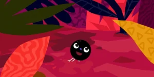 A papaya seed smiles in a still from the animated movie Papaya