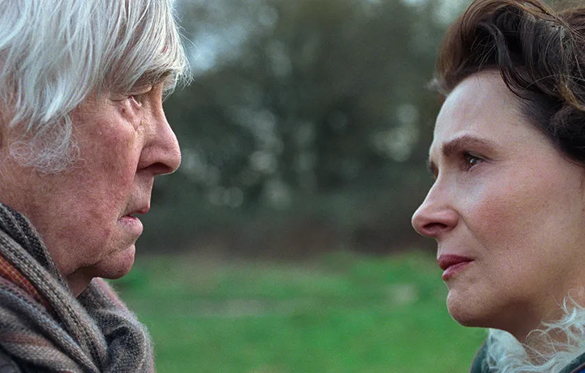 Tom Courtenay and Juliette Binoche in Queen at Sea