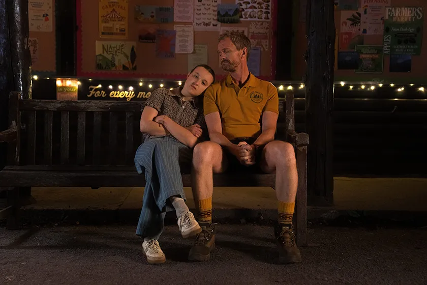 Bella Ramsey and Neil Patrick Harris in Sunny Dancer