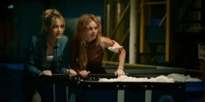 Samara Weaving and Kathryn Newton in Ready or Not 2: Here I Come