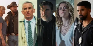 Stills from five of the 14 new shows to stream in May 2026 according to Loud and Clear Reviews' article with all new series coming this month