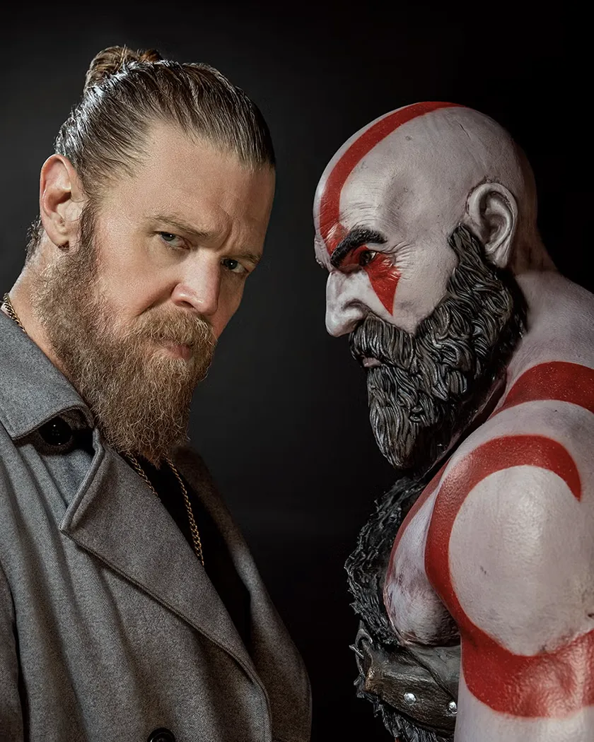 Ryan Hurst in a still featured in an article with everything we know about the God of War Series