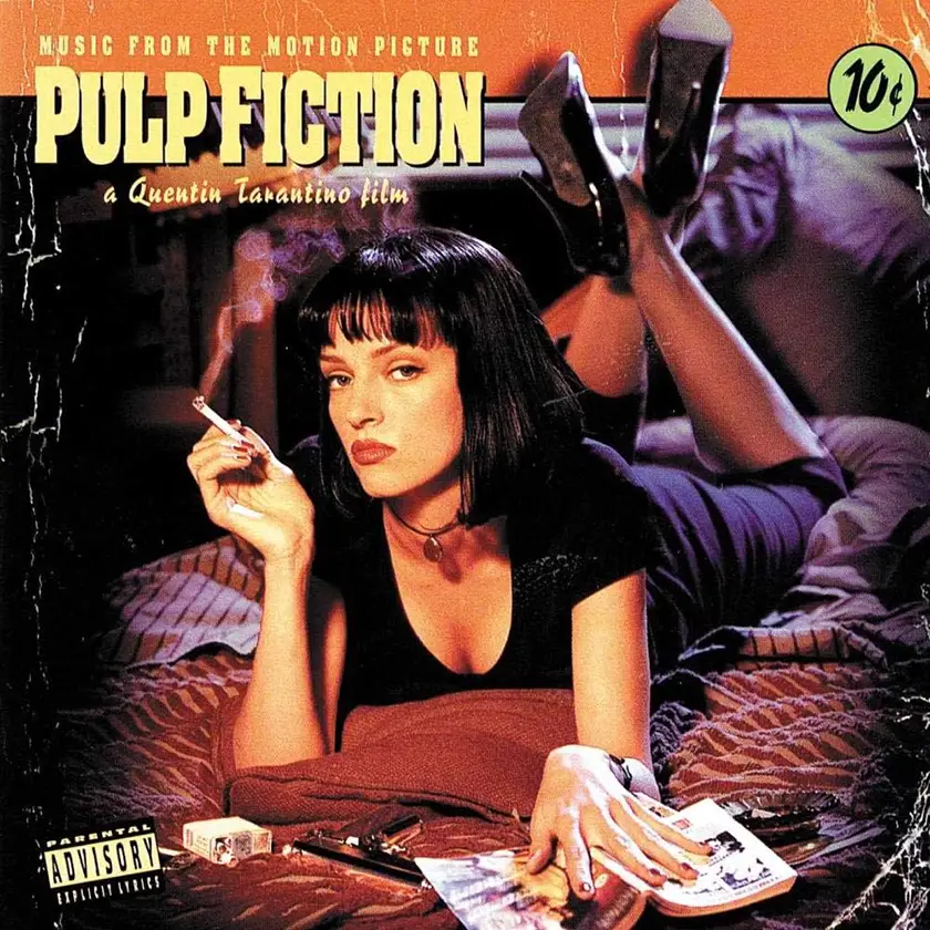 Vinyl cover for the Pulp Fiction soundtrack