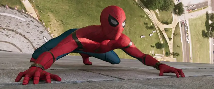 Tom Holland in Spider-Man: Homecoming, one of the movies in the MCU's Spider-Man trilogy discussed in this retrospective