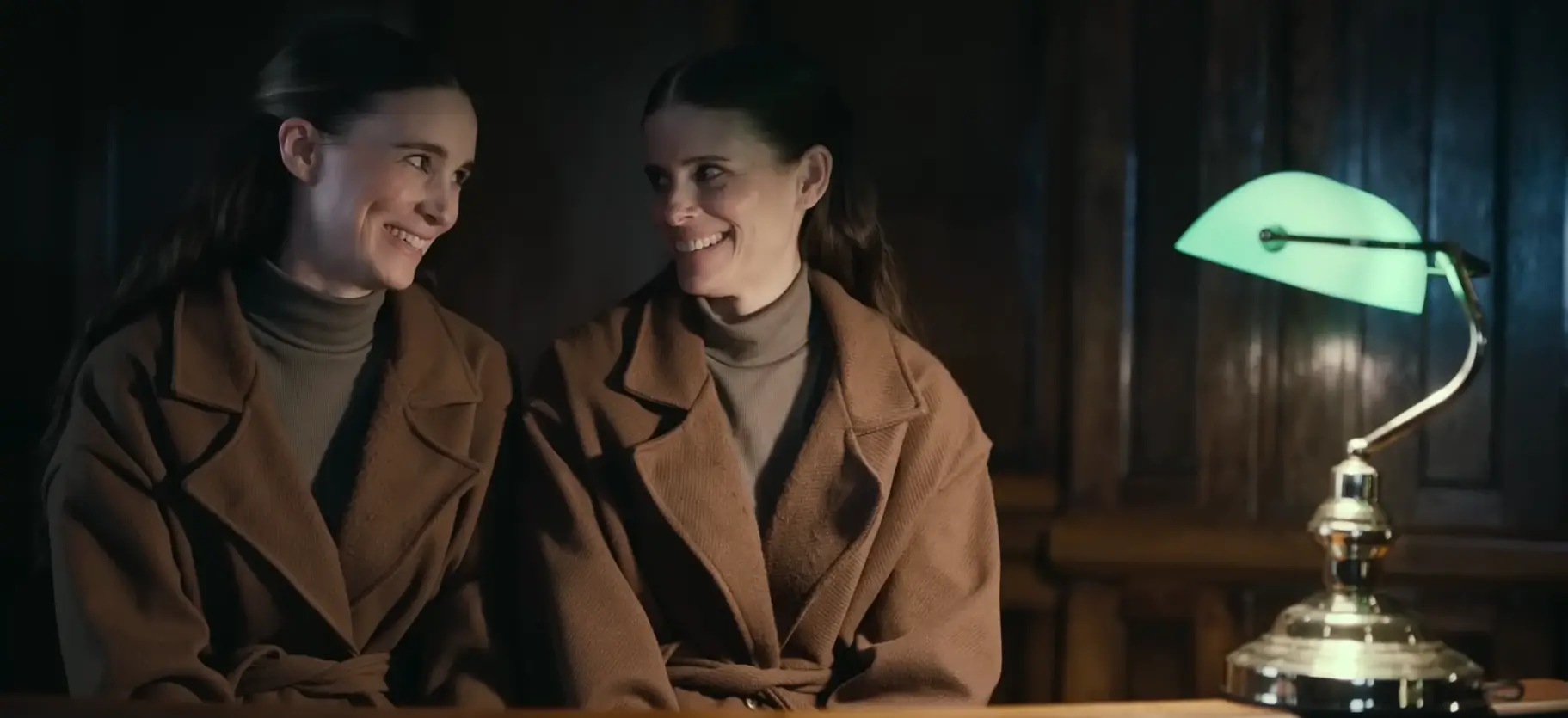 Kate and Rooney Mara, whom we interview with Werner Herzog, Domhnall Gleeson and Orlando Bloom, in Bucking Fastard