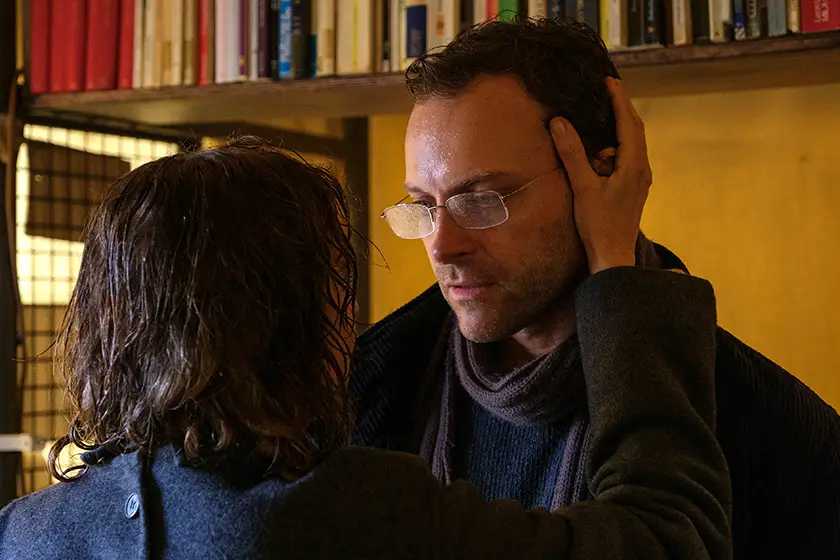 Valeria Golino and Alessandro Borghi, whom we interview with director Gianni Amelio, in Nessun Dolore
