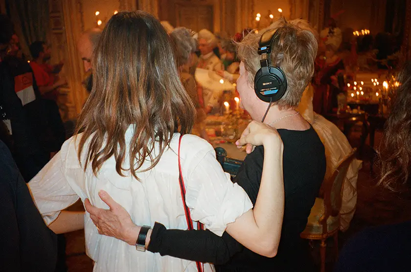 Eleanor and Sofia Coppola in Making Marie Antoinette
